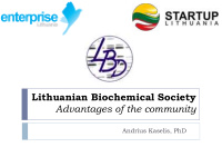 lithuanian biochemical society advantages of the community