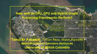 Networked Systems Laboratory (NetSysLab)  University of British Columbia  A golf course    a