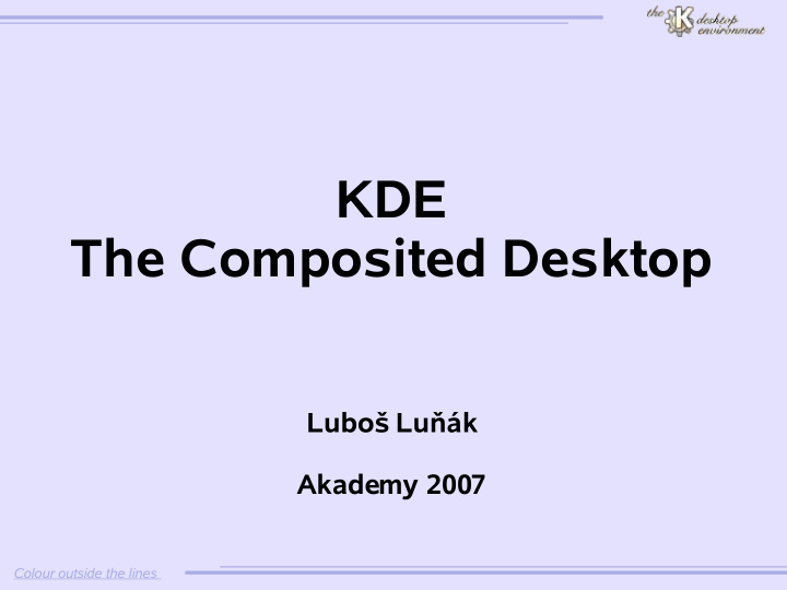 kde the composited desktop