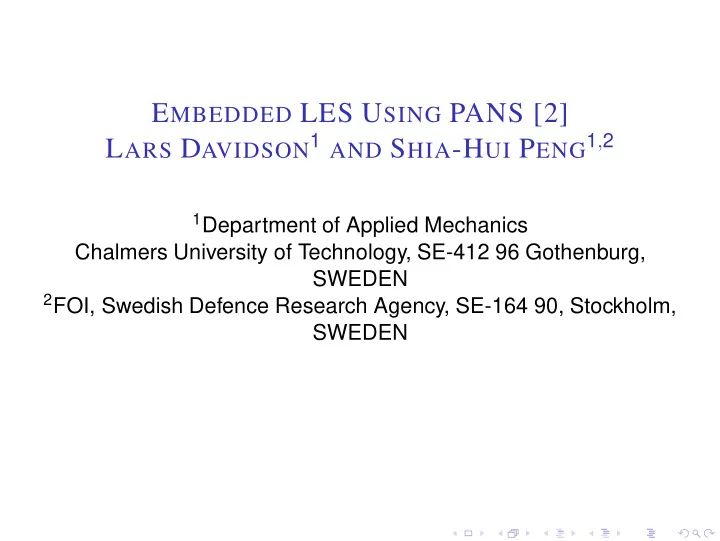 e mbedded les u sing pans 2
