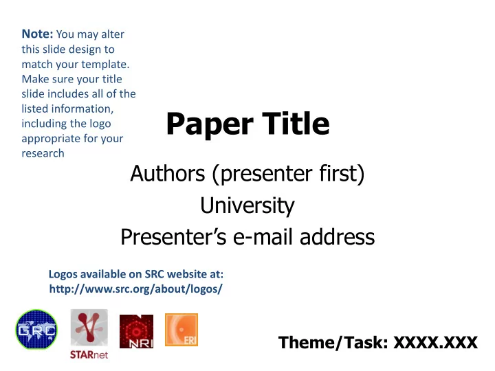 paper title