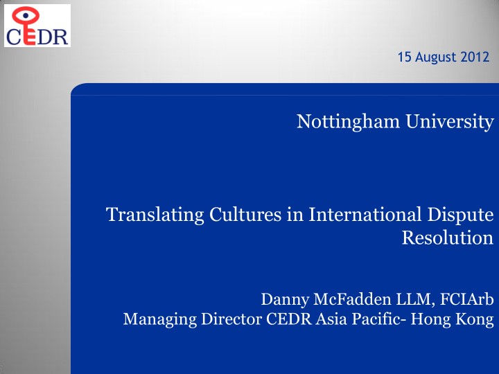 nottingham university translating cultures in