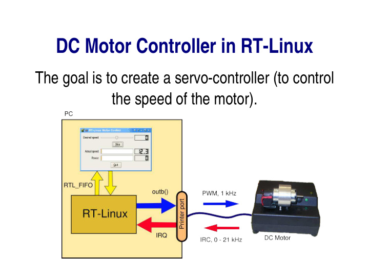 dc motor controller in rt linux