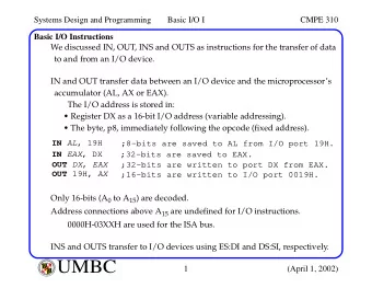UMBC  A  B  M  A  L  T  F  O  U  M  B  C  I  M  Y  O  R  T  1  (April 1, 2002)  I  E  S  R  C  E  O