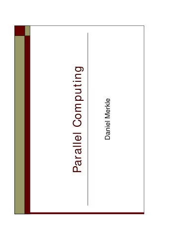 Parallel Computing  Daniel Merkle  Course Introduction  Communication media: