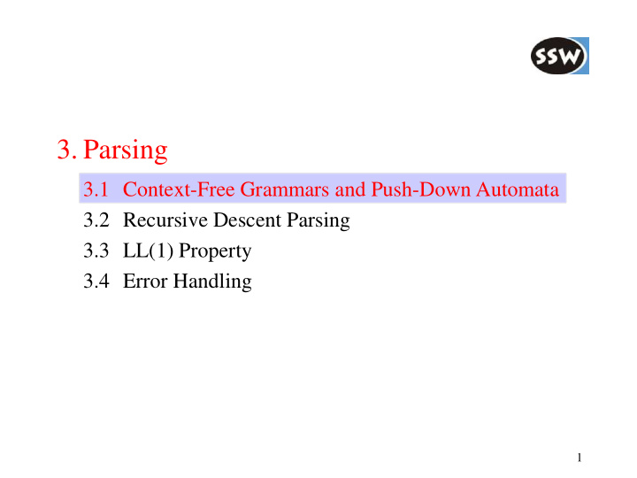 3 parsing