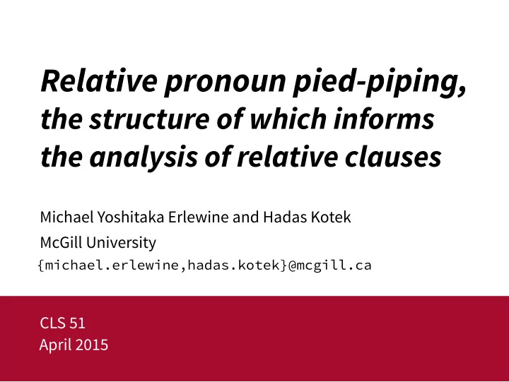 relative pronoun pied piping