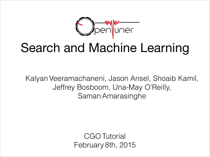 search and machine learning