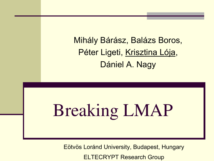 breaking lmap