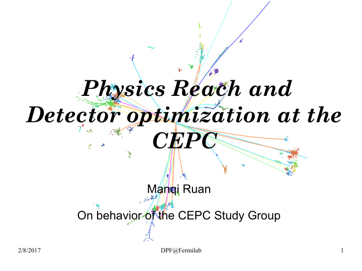 physics reach and detector optimization at the cepc