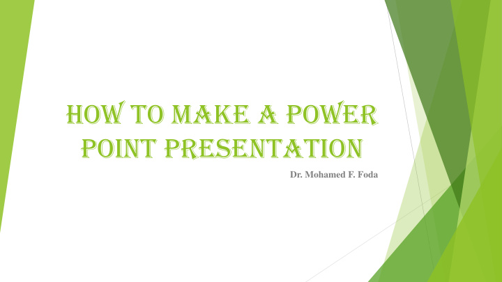 point presentation
