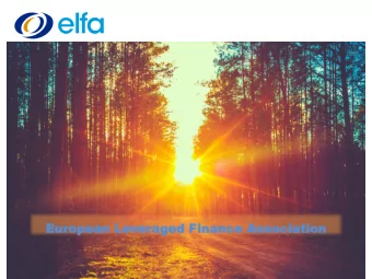 Eur  uropean  opean Le  Lever  eraged  ged Finance  Finance Associa  ociation  ion