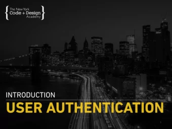 1  What%is%User%Authen.ca.on?  2  3  User%Authen+ca+on