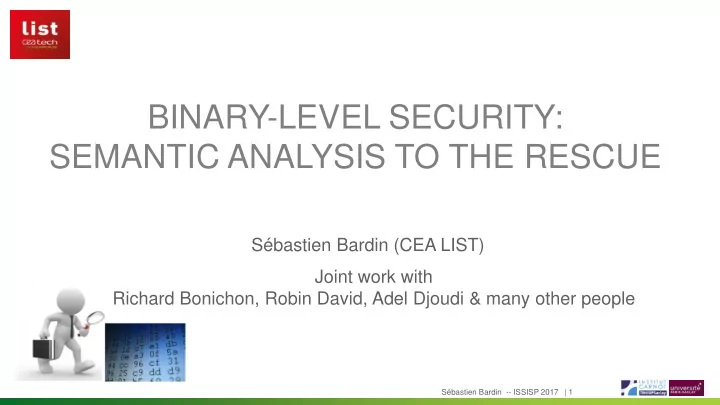 binary level security