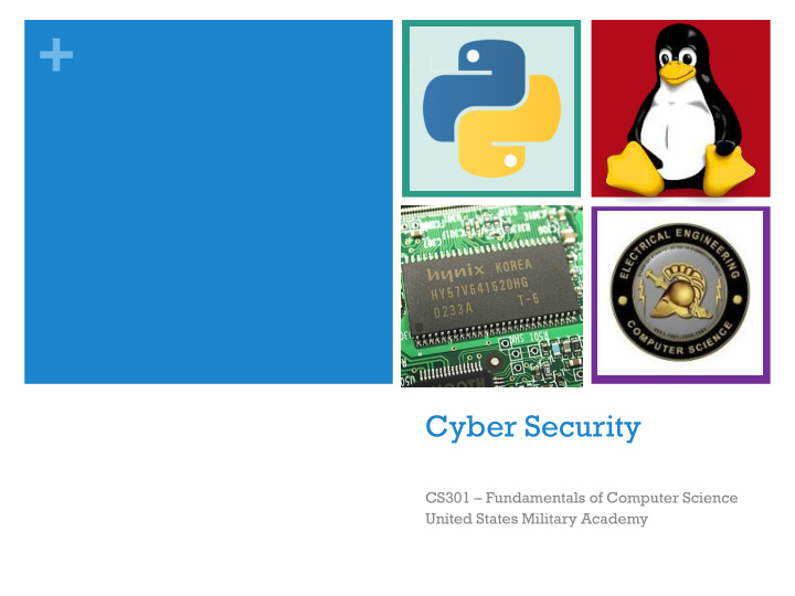 cyber security cs301 fundamentals of computer science