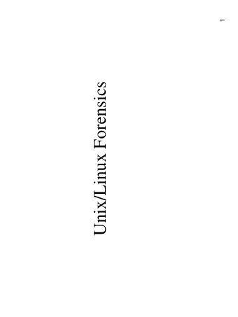 Unix/Linux Forensics  Simple Linux Commands    date  display the date    ls  list the