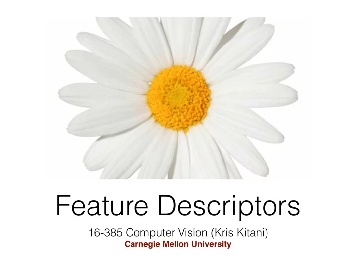 feature descriptors