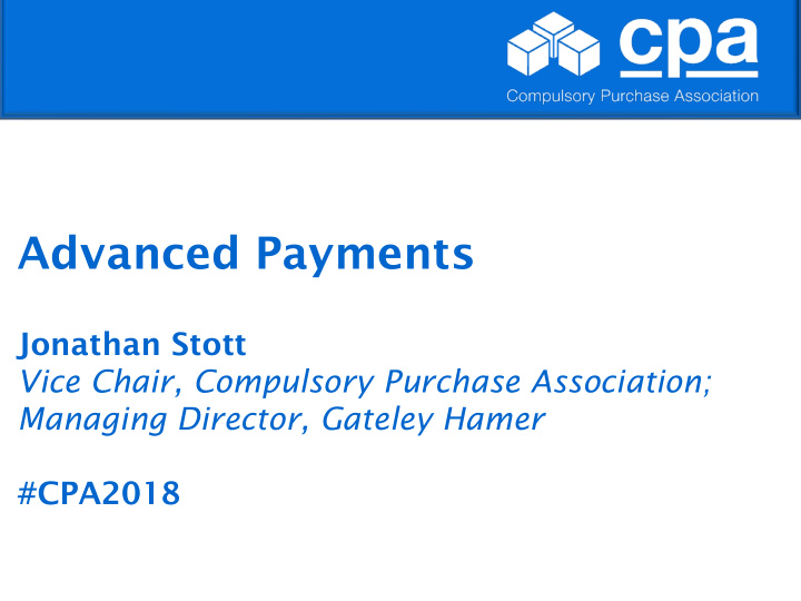 advanced payments