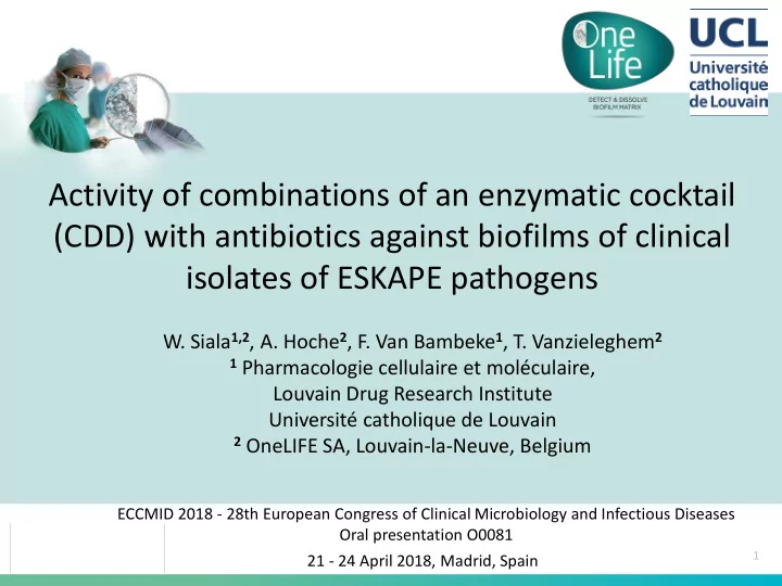 activity of combinations of an enzymatic cocktail cdd