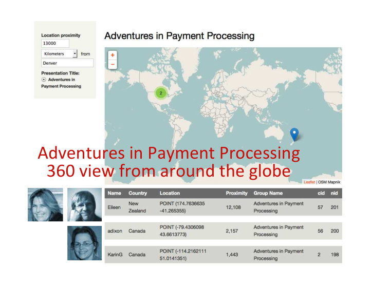 adventures in payment processing 360 view from around the
