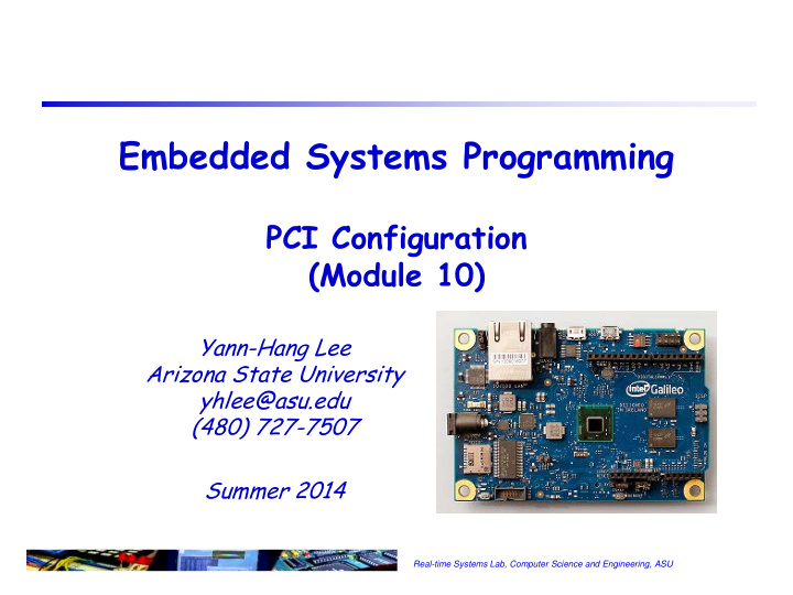 embedded systems programming