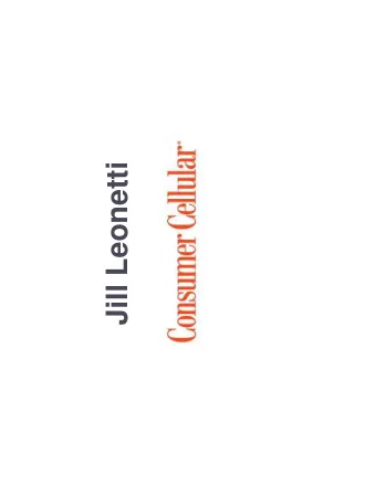 Jill Leonetti  Contact Centers    Suppressed usage / email billing    Thin Client vs PC