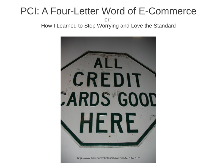 pci a four letter word of e commerce
