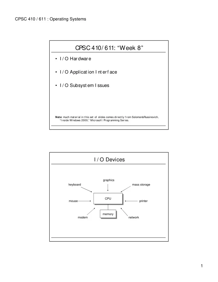 cpsc 410 611 week 8