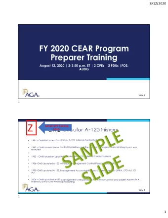 Z  Sample CPE Tracking  OMB Circular A-123 History  Letter  1981  OMB First Issued Circular No.