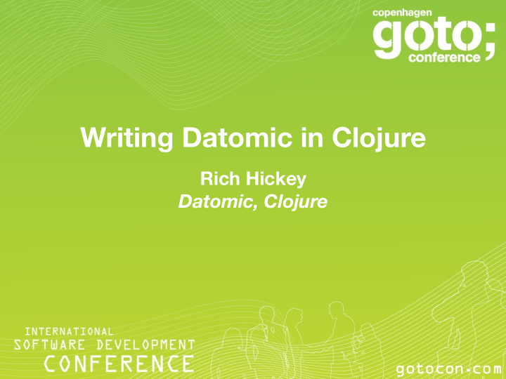 writing datomic in clojure