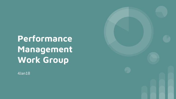 performance management work group