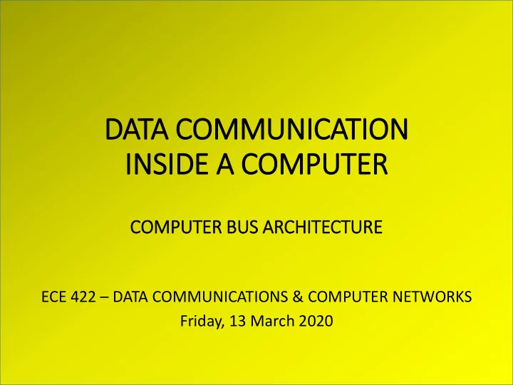 in inside a computer