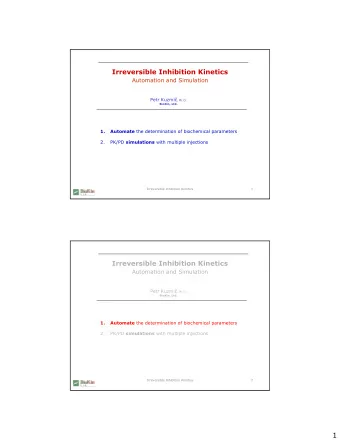 1  EGFR inhibition by covalent drugs Schwartz, P.; Kuzmic, P. et al . (2014)  Covalent EGFR