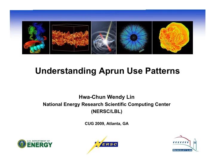 understanding aprun use patterns