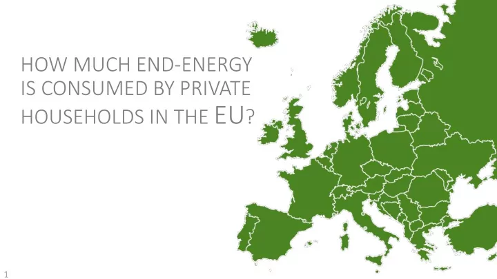 the private households in the eu