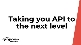 Taking you API to  the next level  Django Rest  Framework  $whoami Carlos Martnez  Backend