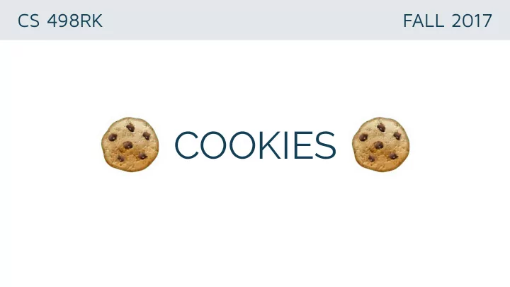 cookies how can apps maintain user state cookies