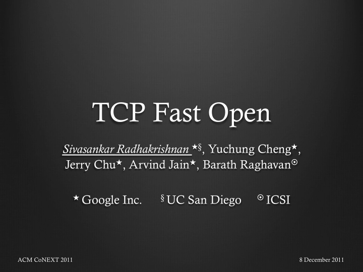 tcp fast open