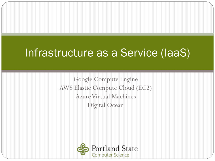 infrastructure as a service iaas