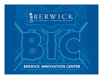 NAIS Presentation  Schneider  Berwick Innovation Center  materials on our website at: