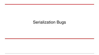 Serialization Bugs  About Me  Rohit Salecha  Senior Security Consultant @ NotSoSecure  7+ yrs