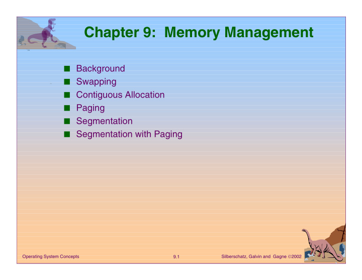 chapter 9 memory management