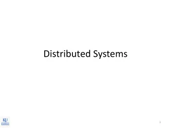 Distributed Systems  1  Roadmap  CPU management  Memory management  Disk management
