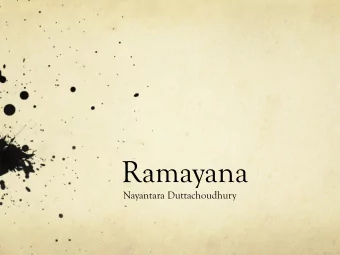 Ramayana  Nayantara Duttachoudhury  Birth of Rama  Sage Vishvamitra with Rama and  Lakshmana  Rama