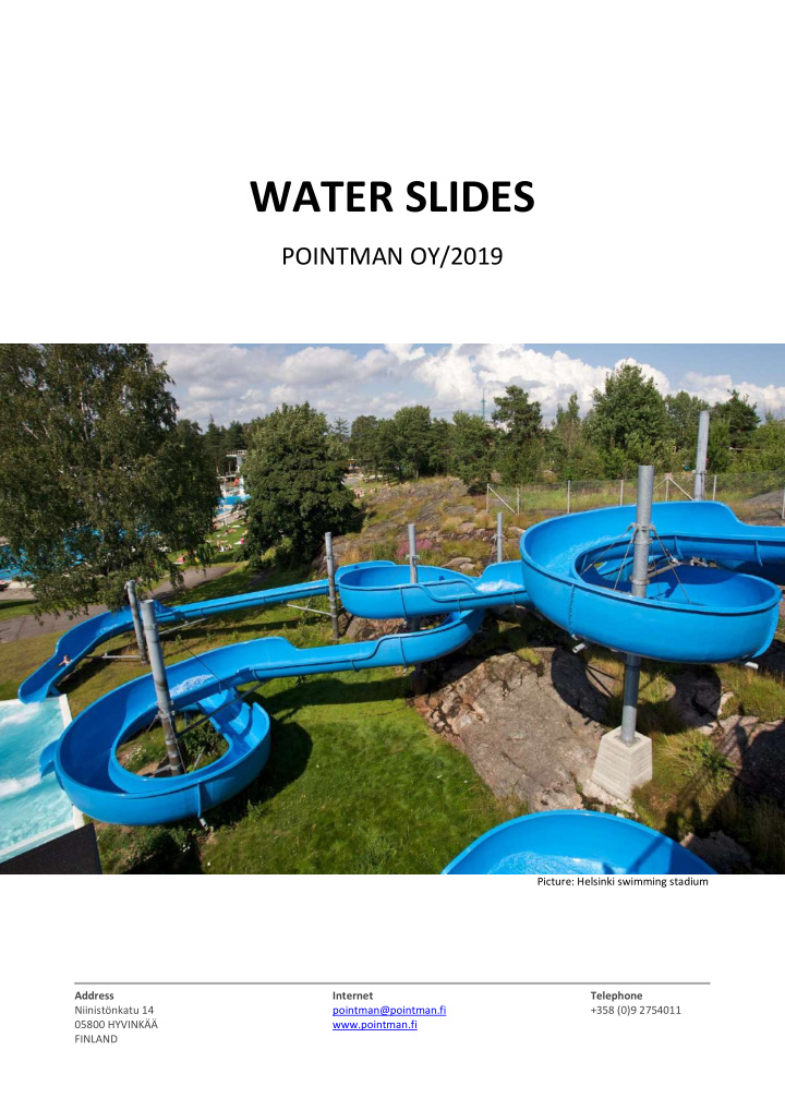 water slides