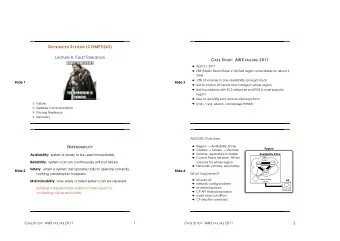 D ISTRIBUTED S YSTEMS [COMP9243]  Lecture 8: Fault Tolerance C ASE S TUDY : AWS FAILURE 2011