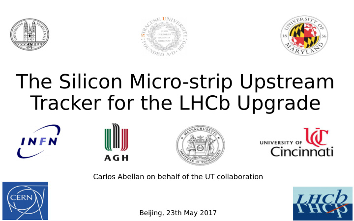 the silicon micro strip upstream tracker for the lhcb