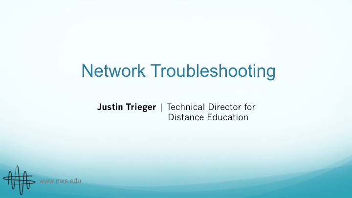 network troubleshooting