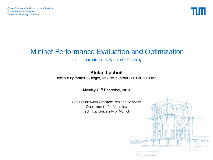 mininet performance evaluation and optimization