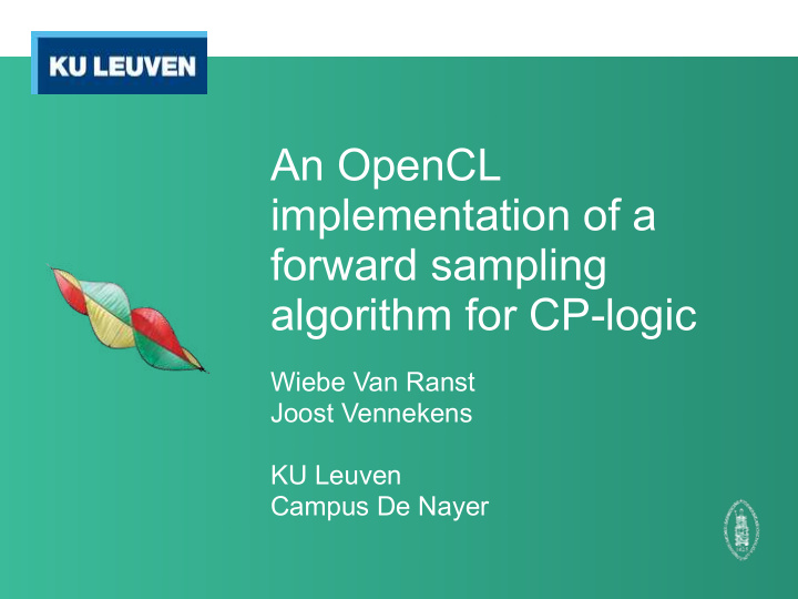 an opencl implementation of a forward sampling algorithm